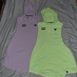 Two Under Armour Project Rock Sleeveless Hoodies size medium